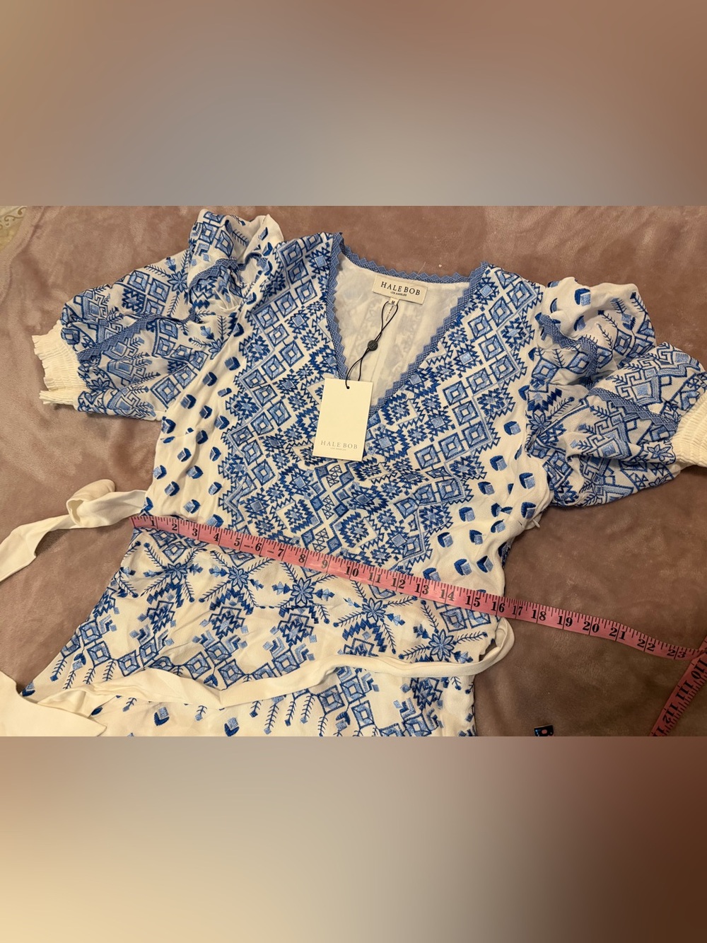 NWT Hale Bob soft noue and white dreas size M - Picture 7 of 7